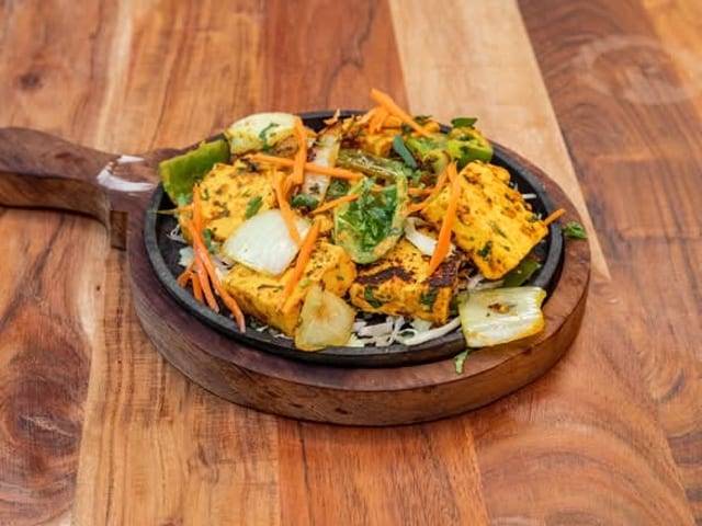 Achari Paneer Tikka Kebab.